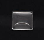 Cabochon Square 15 x 15 mm i klart glas N°26
