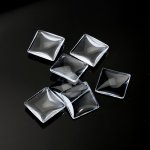 Cabochon Square 20 x 20 mm i klart glas N°27