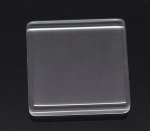 Cabochon Square 25 x 25 mm i transparent kakelglas N°29