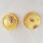 23mm guldknapp N°04 rund