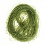 1 meter 1,5 mm PVC-tråd Olivgrön.