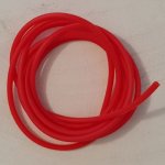 1 meter 2 mm ihålig pvc-sladd Röd.