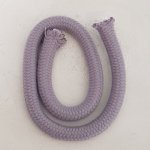40 cm klätterrep runt 10 mm Grått