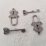 5 vridspännen runt mönster Silver N°05