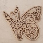 Fjäril charm N°13 Mat