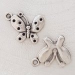 Fjäril charm N°14 Silver