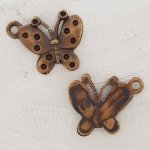 Fjäril charm N°14 Brons