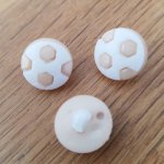 Fancy knapp för barn fotboll N°05 beige