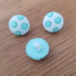 Fancy turkos fotbollsknapp för barn N°10
