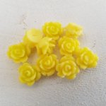 Syntetisk blomma 09 mm N°01-07 Ljusgul