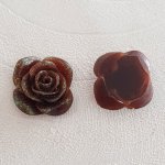 Syntetisk blomma 20 mm N°05-16 brun