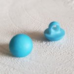 Fantasiknappar för barn och spädbarn Halvbollsmönster N°04-01 Blå