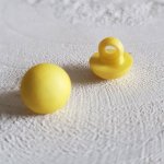 Fantasiknappar för barn och spädbarn Halva bollmönstret N°04-07 Gul
