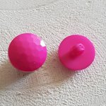 Fantasiknappar för barn och spädbarn Platt facetterat mönster nr 05-06 Fushia