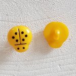Knapp fantasi, barn, bebisar Ladybird mönster N°01-03 Mörkgrön