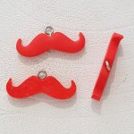 Hängande Moustache N°05 Röd