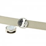 10 mm Zamakgenomföring N°09 Silver