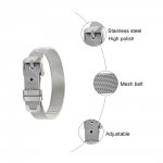 Rostfritt stål armband 10 mm svart