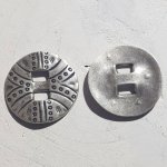 Zamak rund kontakt N°01 Silver