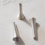Spiralformad koniskopp N°02 X 2 stycken Silver.