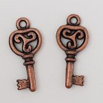 Nyckel charm N°38 koppar