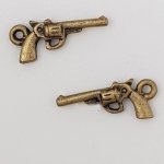 Charm revolver pistol N°01 Brons