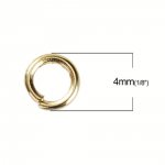 20 öppna förbindningsringar 04 mm guld