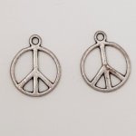 Peace & Love Charm N°07 Silver Matt