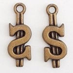 Dollar charm N°02 Brons