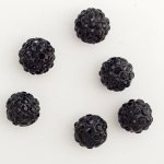 10 mm shamballa stil rhinestone harts pärla N°05
