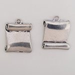 Bok charm Pergament grimoire N°02 Silver.