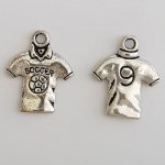 Silver fotbollsskjorta Charm sport boll