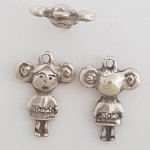 Barnberlock N°30 Zamak (försilvrad)