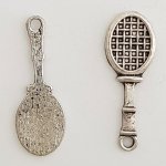 Charm Tennis Racket Sport N°01 Silver