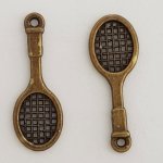 Charm Tennis Racket Sport N°04 Brons