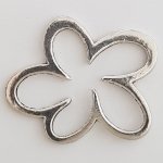 Flower Charm Metal N°004 Silver