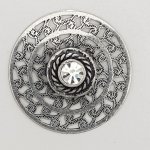 Charm blomma metall N°060 silver