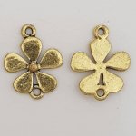 Flower Charm Metal N°073 Guld 