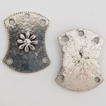 Flower Charm Metal N°082 Silver