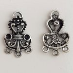 Flower Charm Metal N°089 Silver