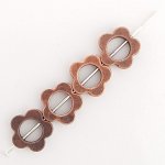 Flower Charm Metal N°033 koppar
