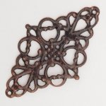 Flower Charm Metal N°096 koppar gravyr