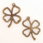 Flower Charm Metal N°117 Brons