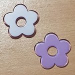 Syntetisk blomma 27 mm lila