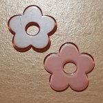 Syntetisk blomma 27 mm rosa