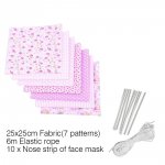 Maskmaterial set Rosa