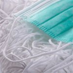 Elastisk mask Polyester rund vit 5 mm till 10 cm