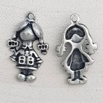 Barn charm N°51 Girl Silver