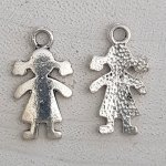 Barn charm N°56 Girl Silver