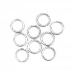 20 öppna anslutningsringar 11 mm Rostfritt